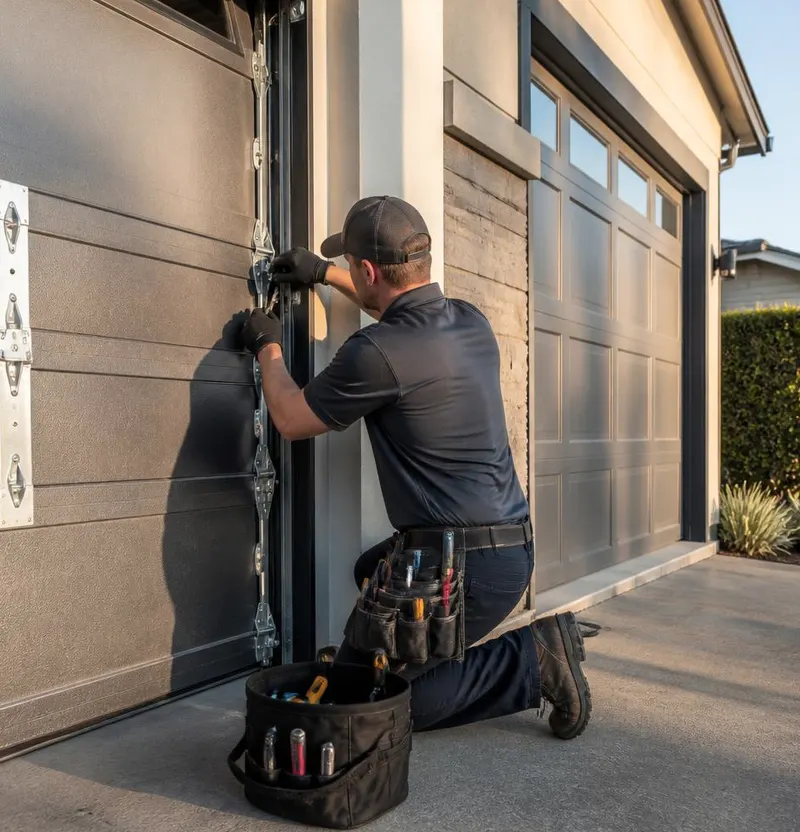 Off Track Door Repair in Lady Lake